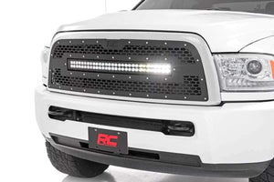 DODGE MESH GRILLE W/30IN DUAL ROW BLACK SERIES LED (13-19 RAM 2500/3500)