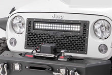 Load image into Gallery viewer, JEEP MESH GRILLE W/20IN LED LIGHT BAR (07-18 WRANGLER JK)