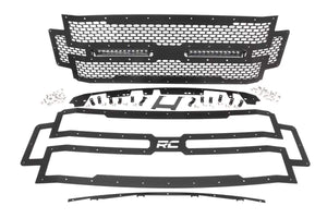 FORD MESH GRILLE W/ DUAL 12IN BLACK-SERIES LEDS (17-19 SUPER DUTY)